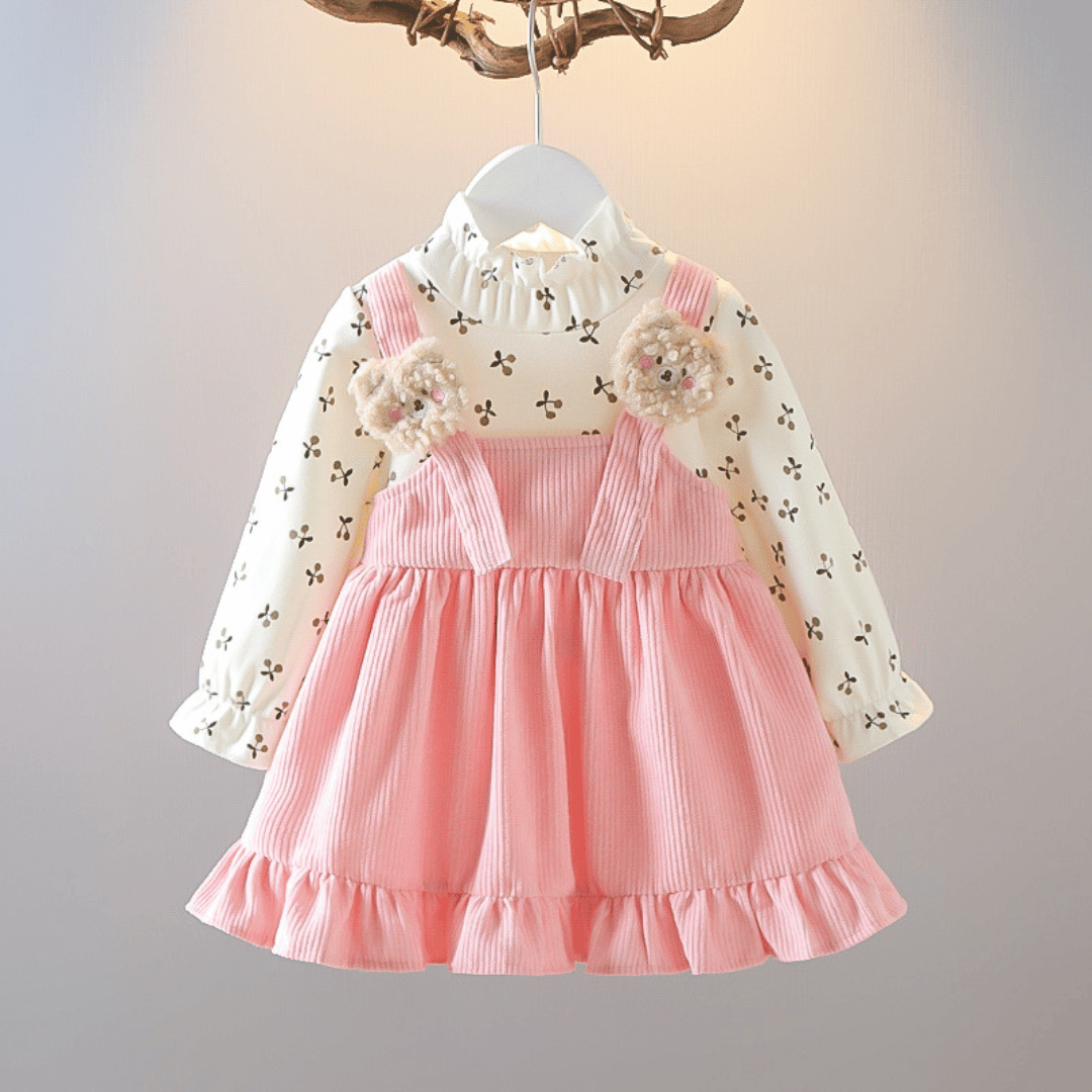 Floral Teddy Strap Princess Dress