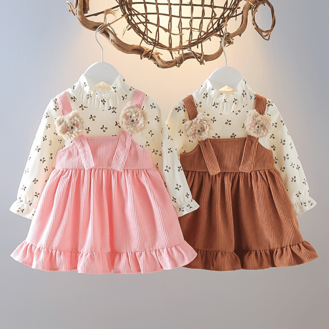 Floral Teddy Strap Princess Dress