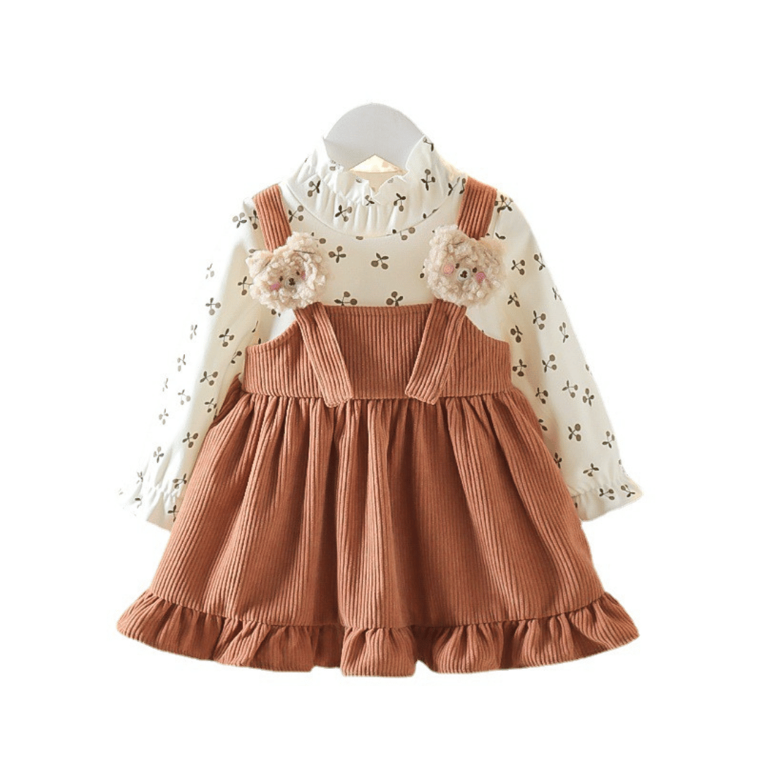 Floral Teddy Strap Princess Dress