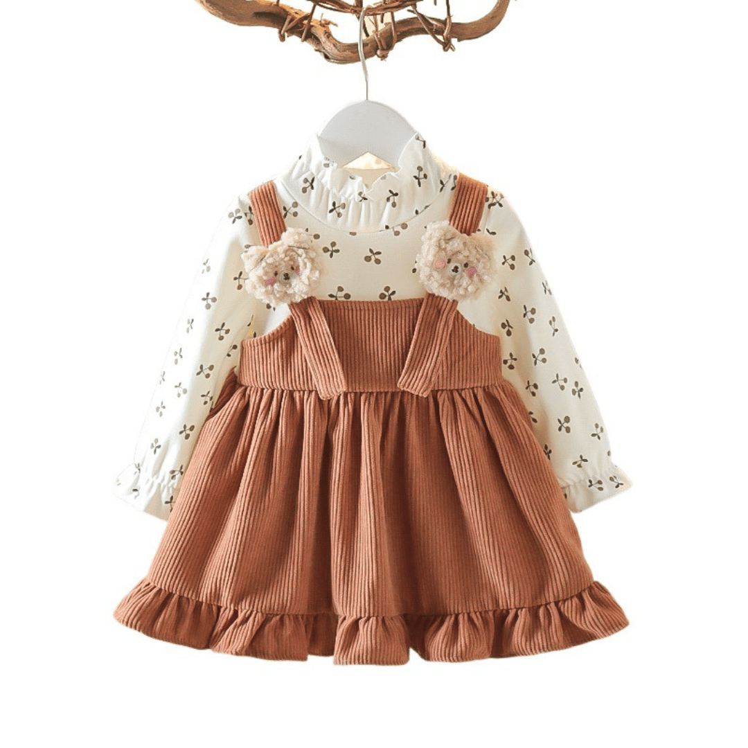 Floral Teddy Strap Princess Dress
