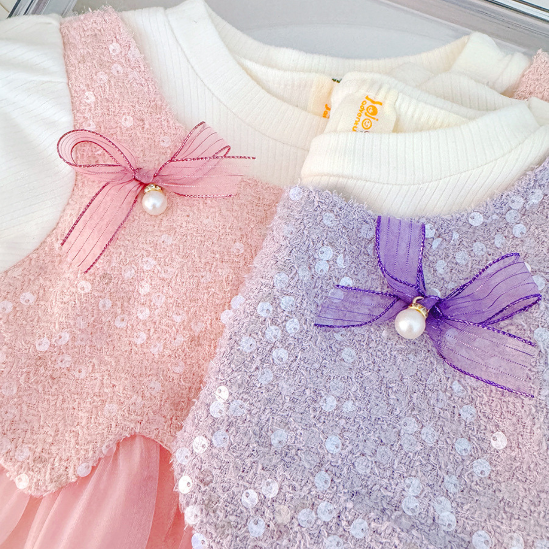 Sequin Bloom Princess Party Dress