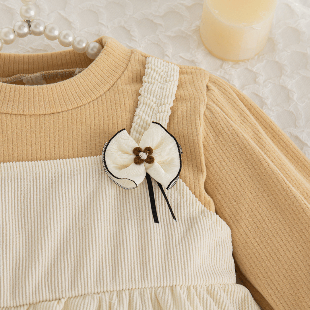 Long Sleeve Bow Dress