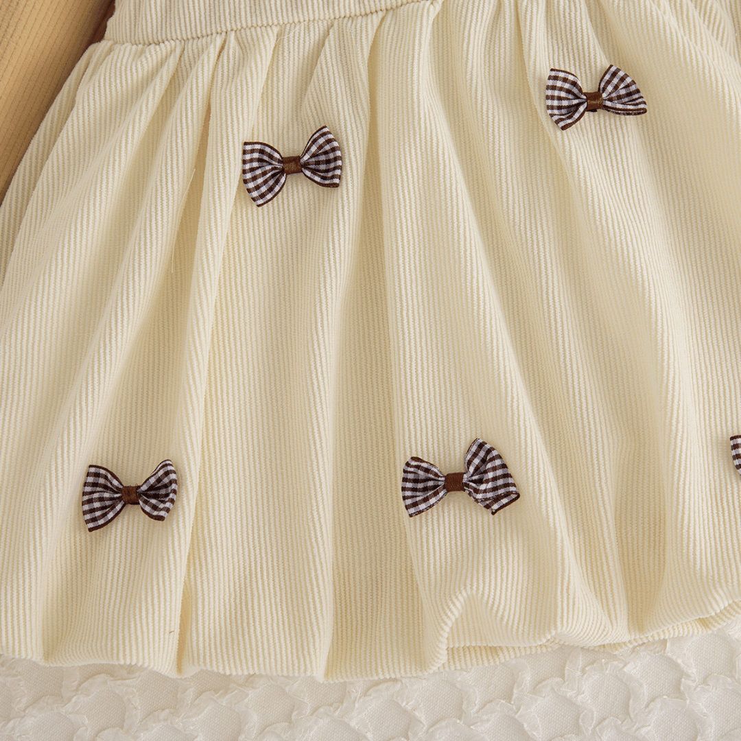 Long Sleeve Bow Dress