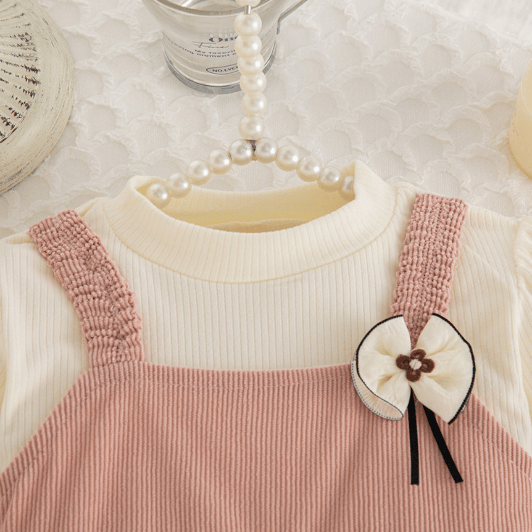 Long Sleeve Bow Dress