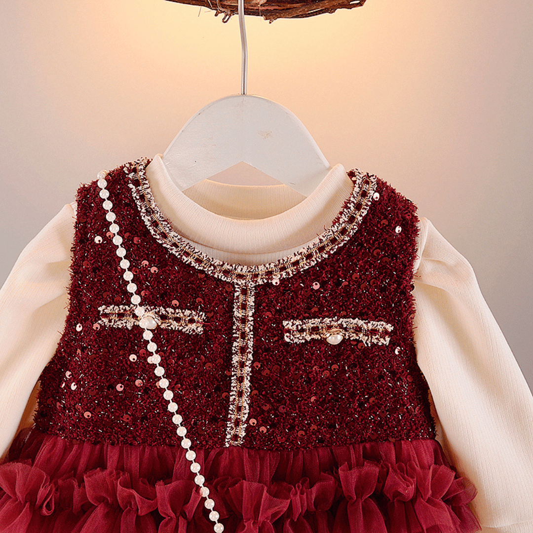 Luxury Sequin Princess Dress 2-Piece Set