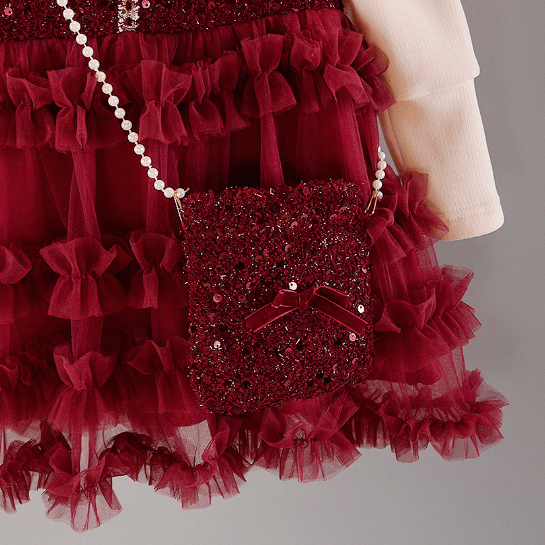 Luxury Sequin Princess Dress 2-Piece Set