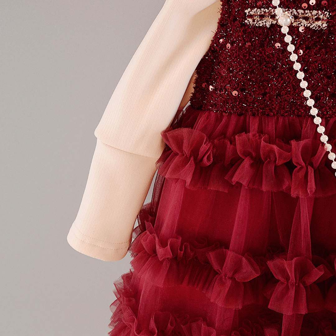 Luxury Sequin Princess Dress 2-Piece Set