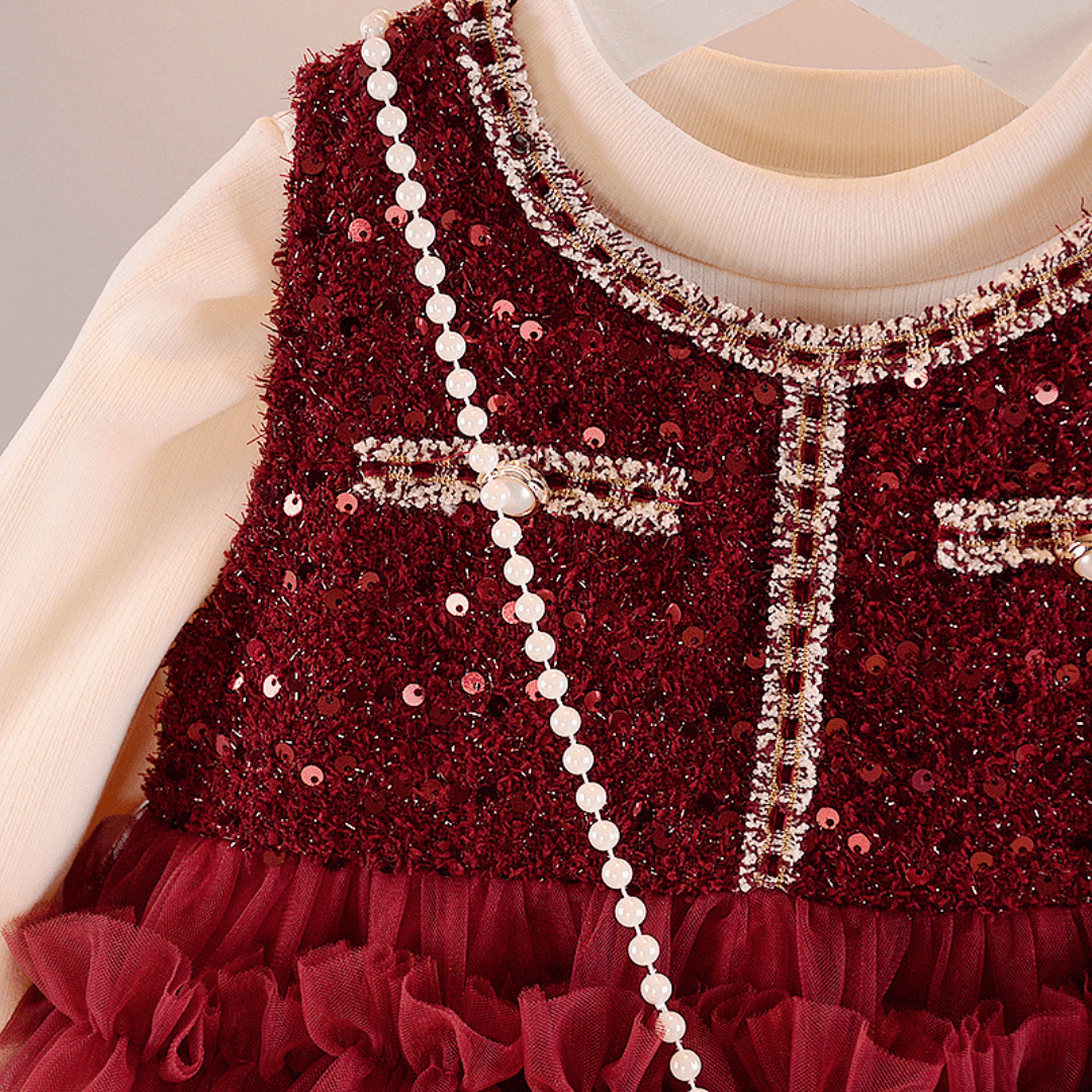 Luxury Sequin Princess Dress 2-Piece Set