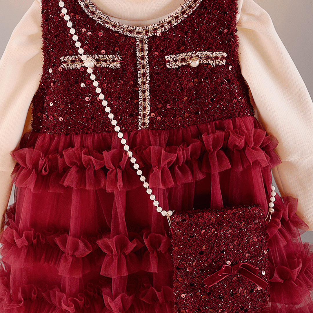Luxury Sequin Princess Dress 2-Piece Set
