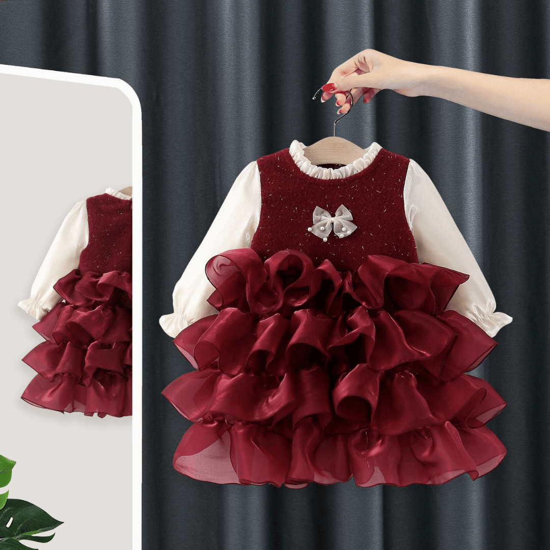 Premium Winter Ruffle Party Dress