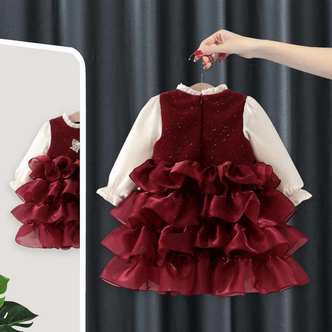 Premium Winter Ruffle Party Dress