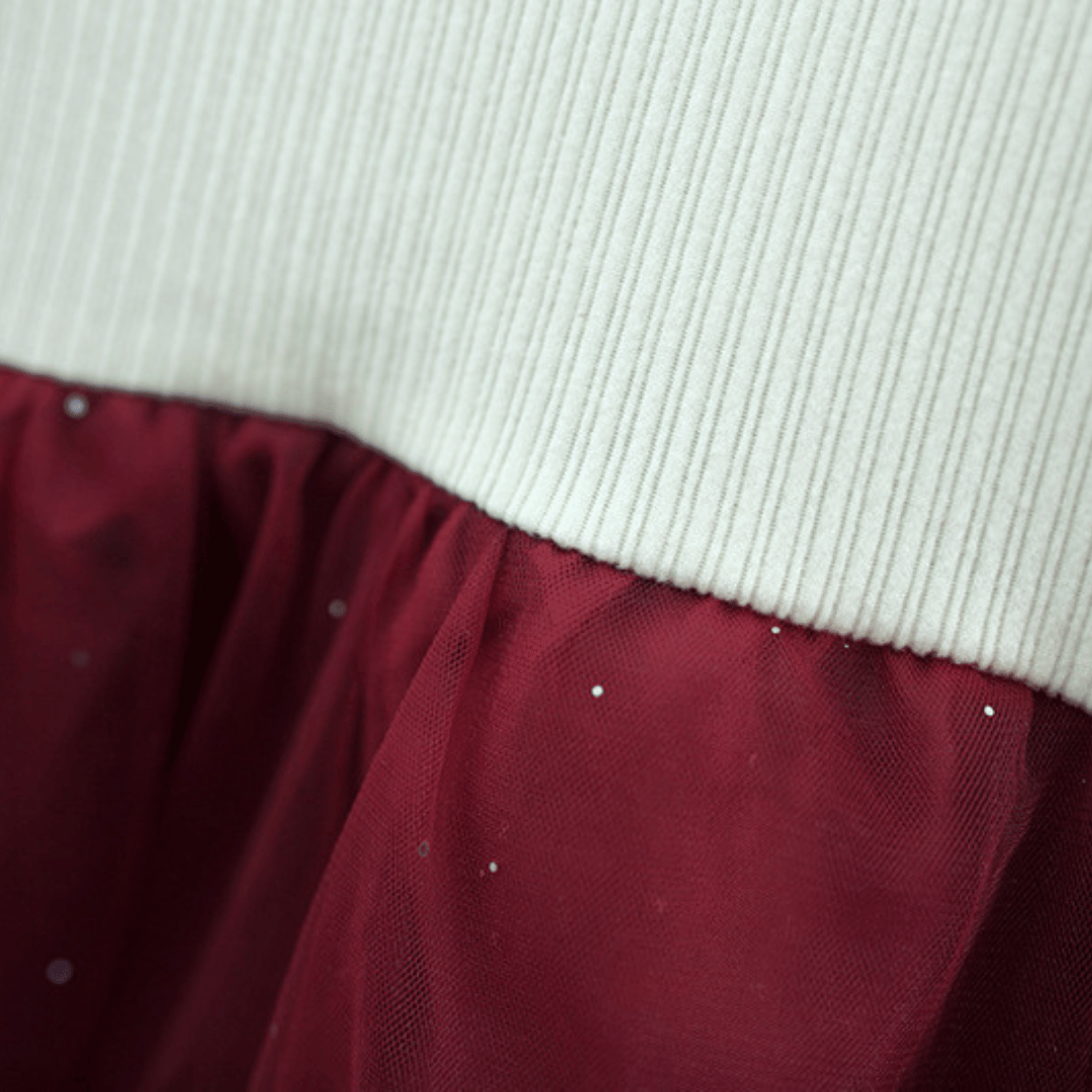 Luxury Maroon Bow Princess 2-Piece Set