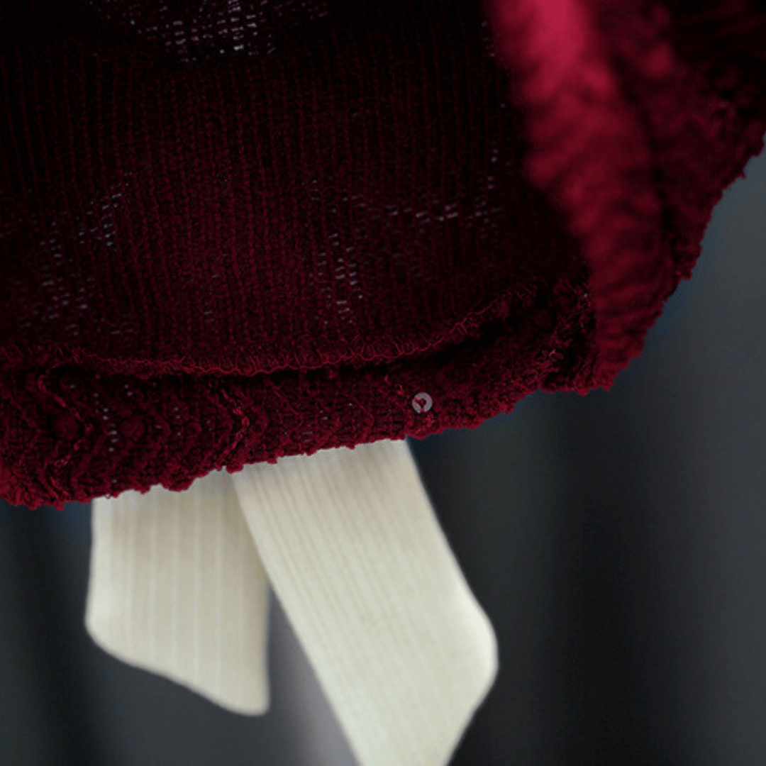 Luxury Maroon Bow Princess 2-Piece Set