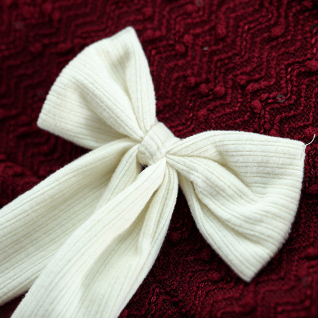 Luxury Maroon Bow Princess 2-Piece Set