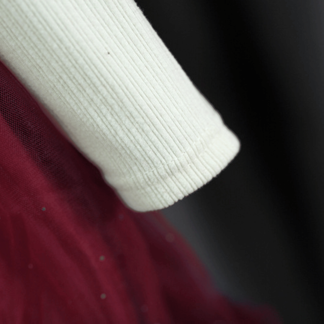 Luxury Maroon Bow Princess 2-Piece Set