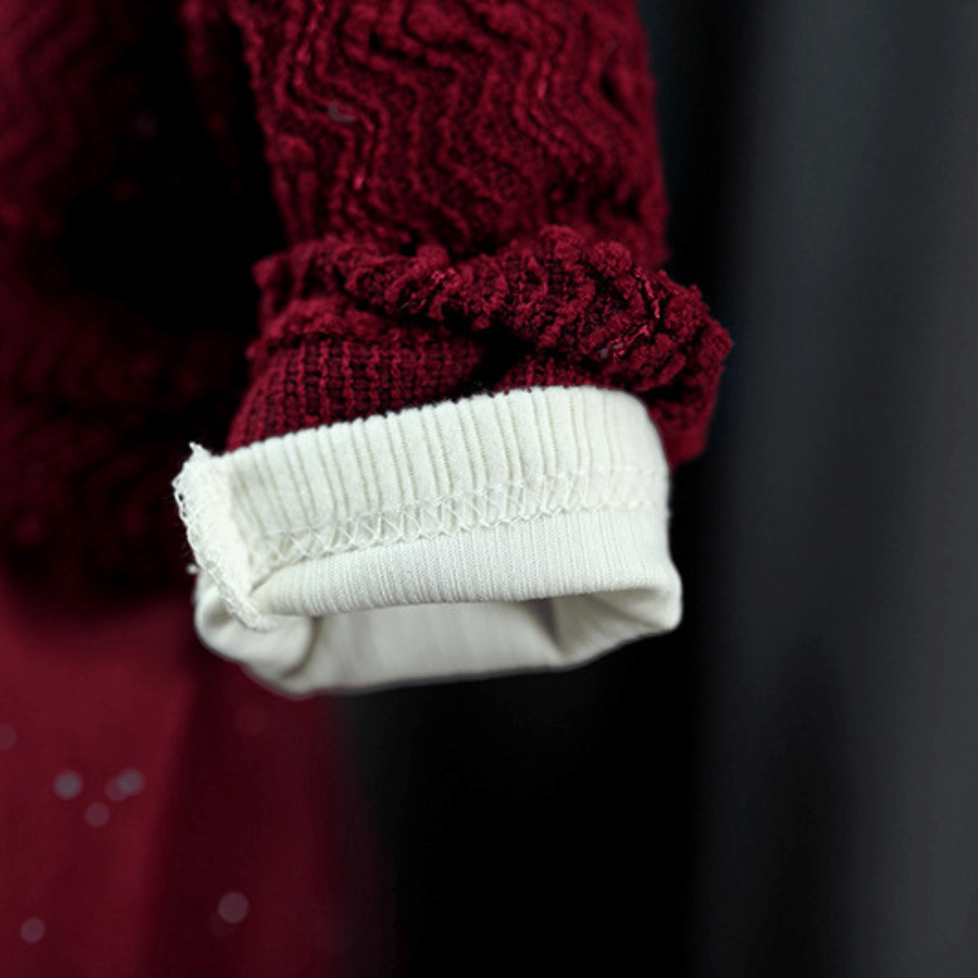 Luxury Maroon Bow Princess 2-Piece Set