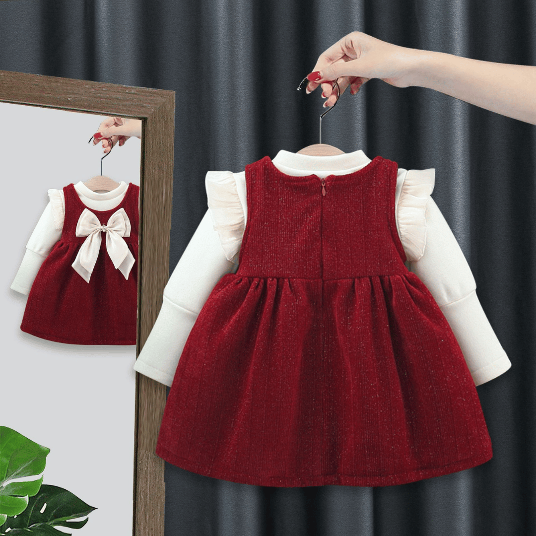 Fleece-Lined Bow Princess 2-Piece Set