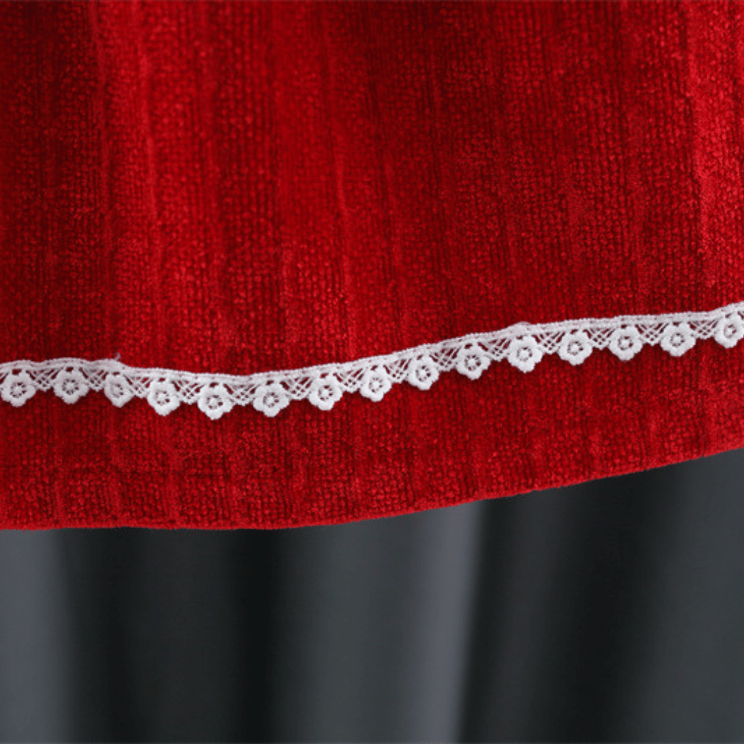 Red Bow White Princess 2-Piece Set