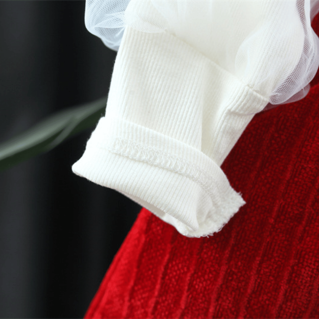 Red Bow White Princess 2-Piece Set