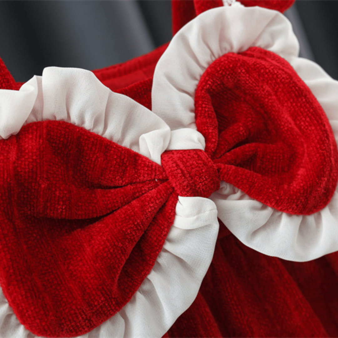 Red Bow White Princess 2-Piece Set