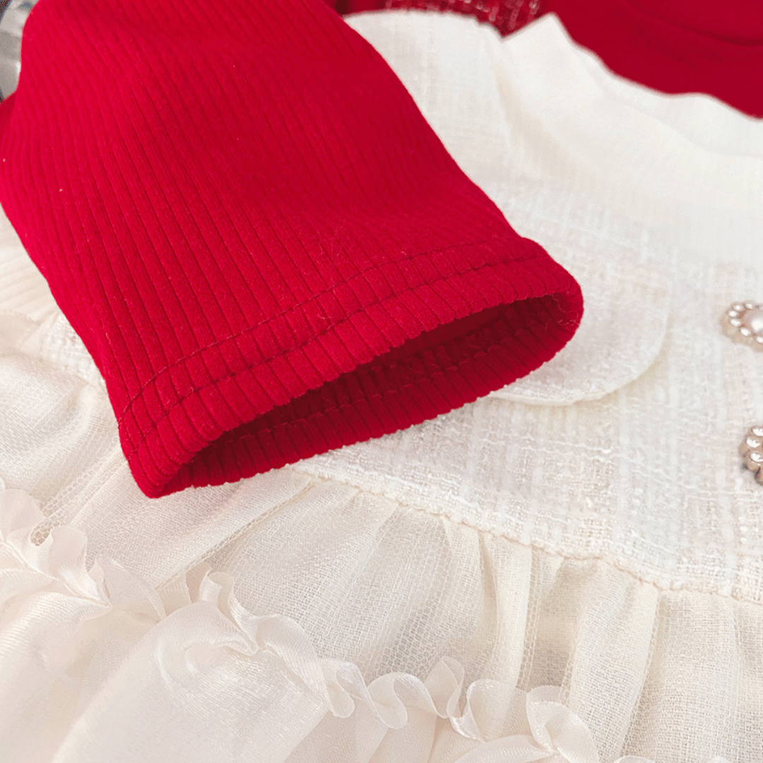 Tweed Tulle Princess Party Dress