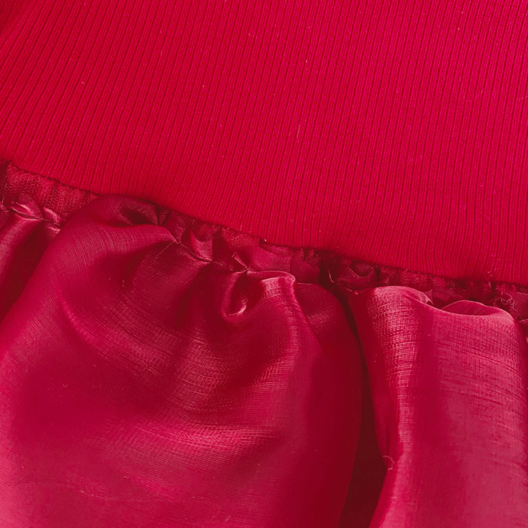 Tweed Tulle Princess Party Dress