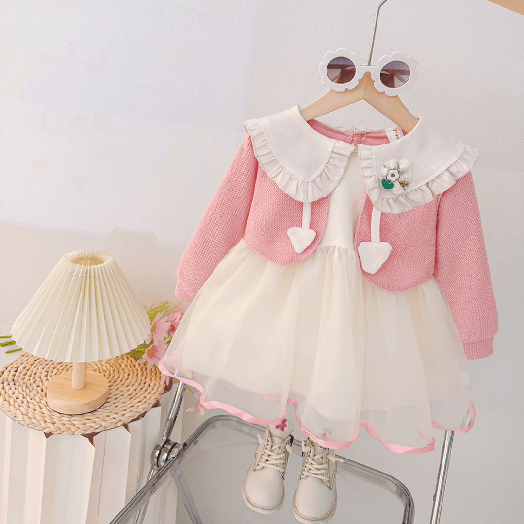 Princess Tulle Dress with Cardigan