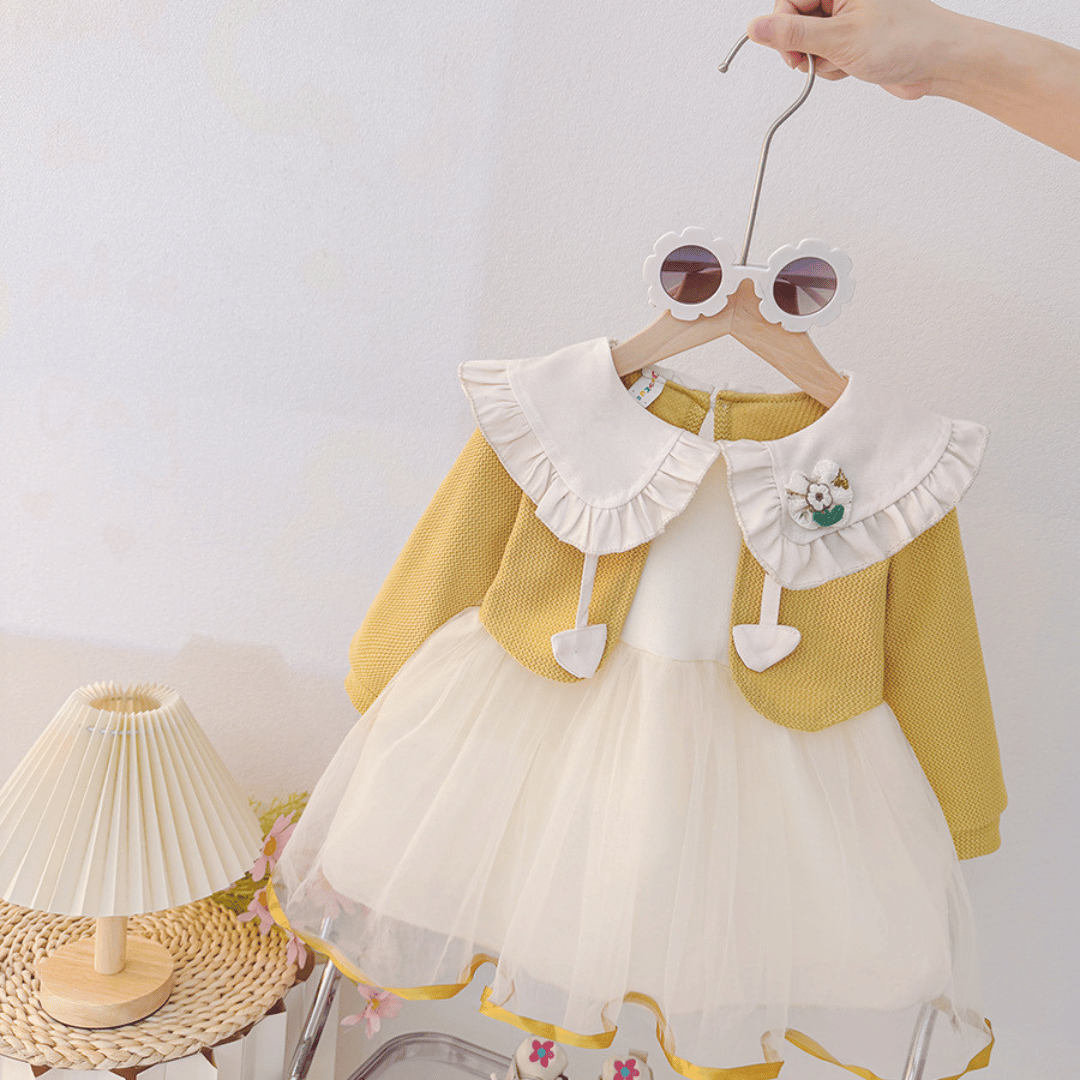 Princess Tulle Dress with Cardigan