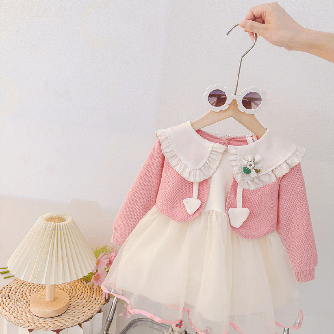 Princess Tulle Dress with Cardigan