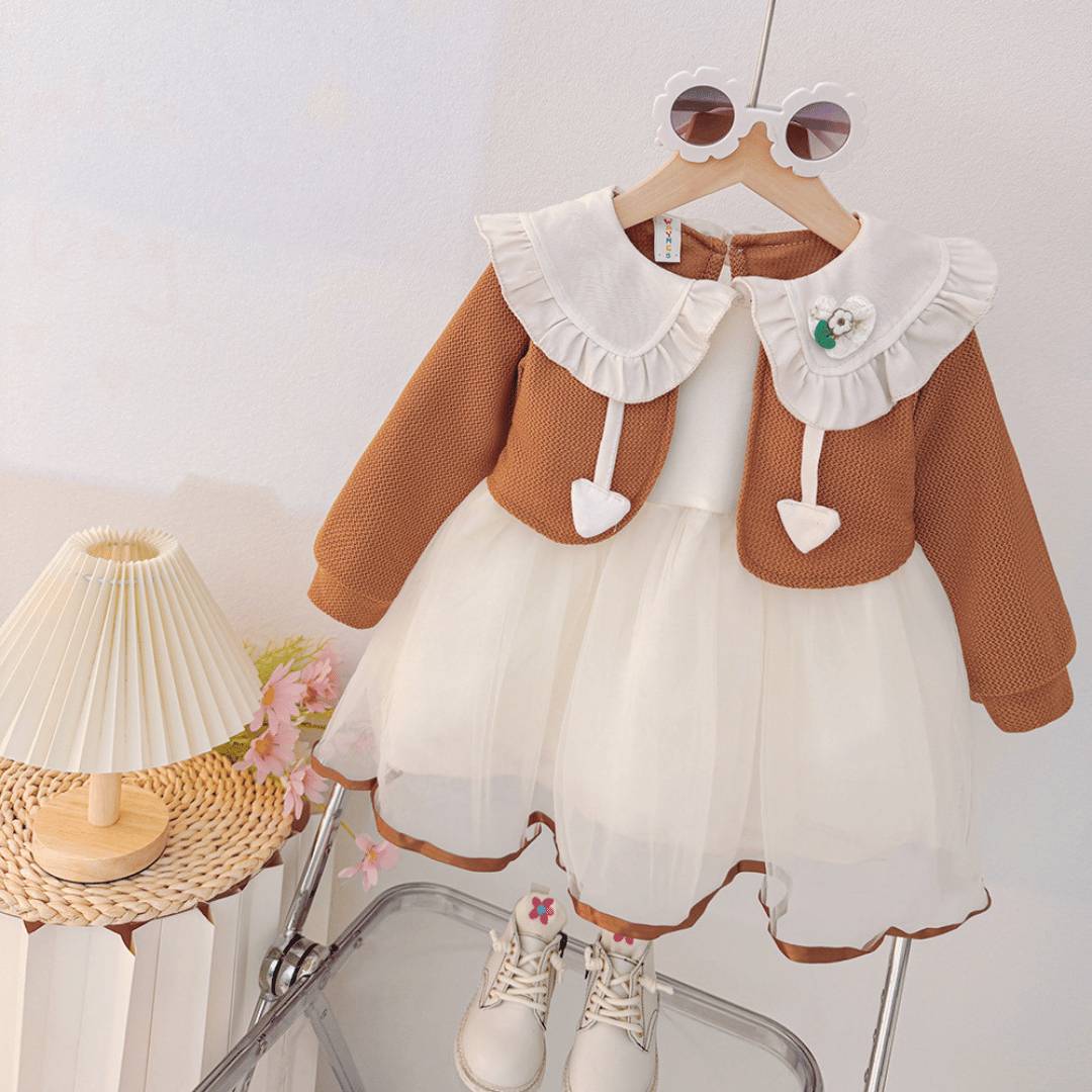 Princess Tulle Dress with Cardigan