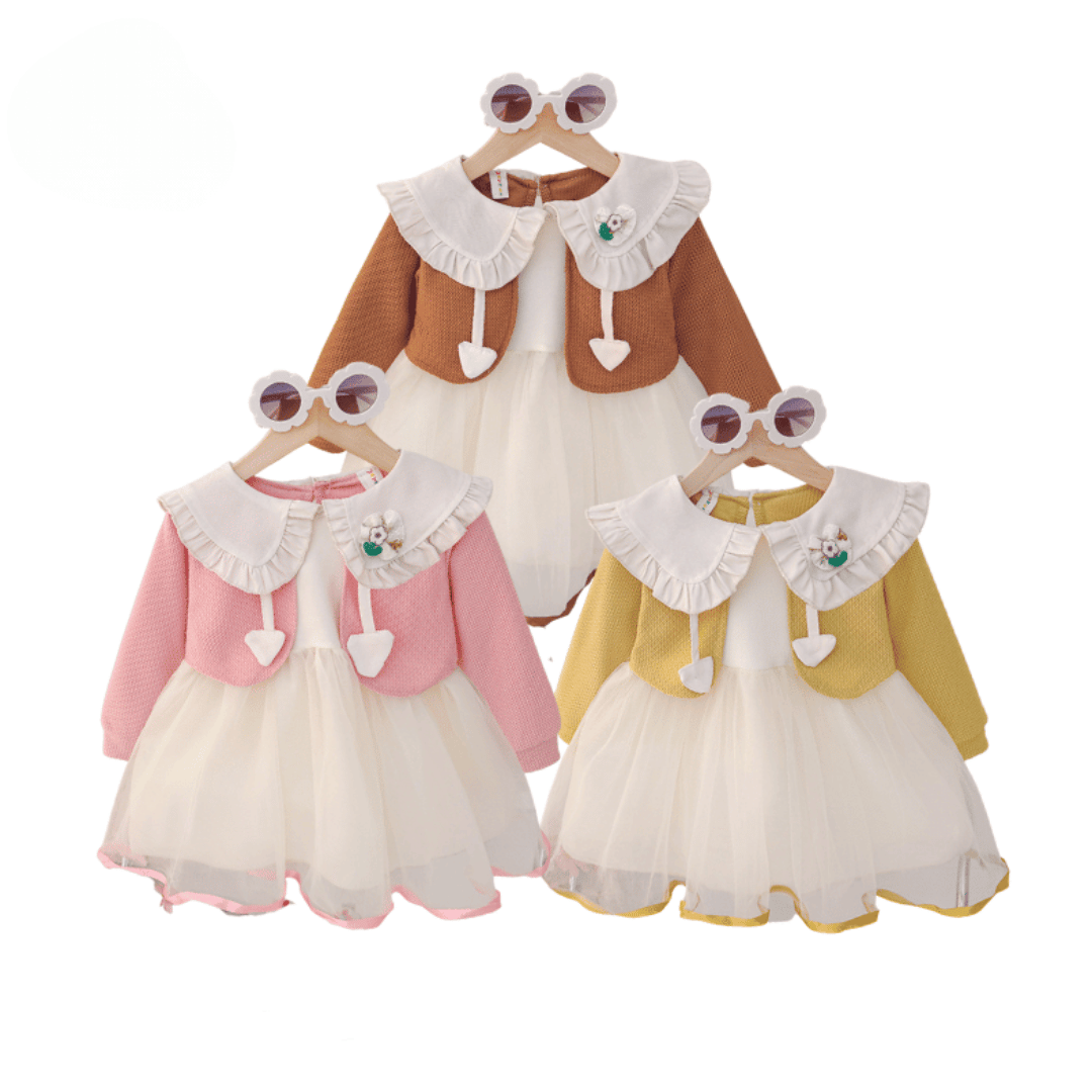 Princess Tulle Dress with Cardigan