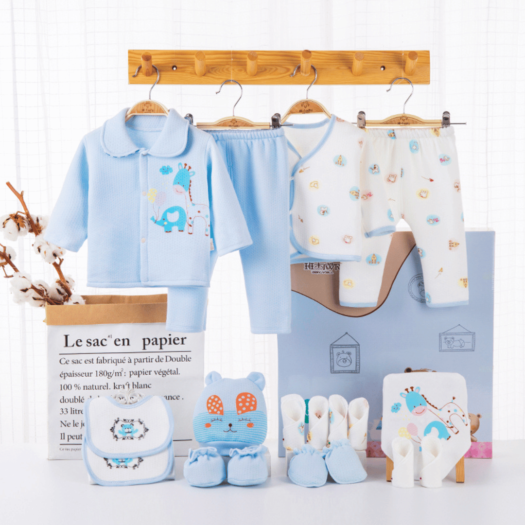 Happy Bear Newborn Gift Box – Soft Cotton Baby Set