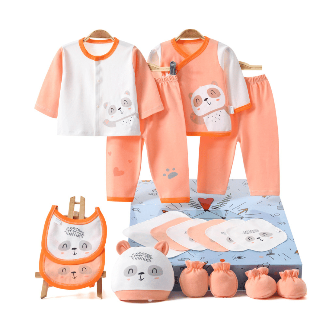 Blessing Bear Newborn Gift Box – Soft Cotton Baby Set