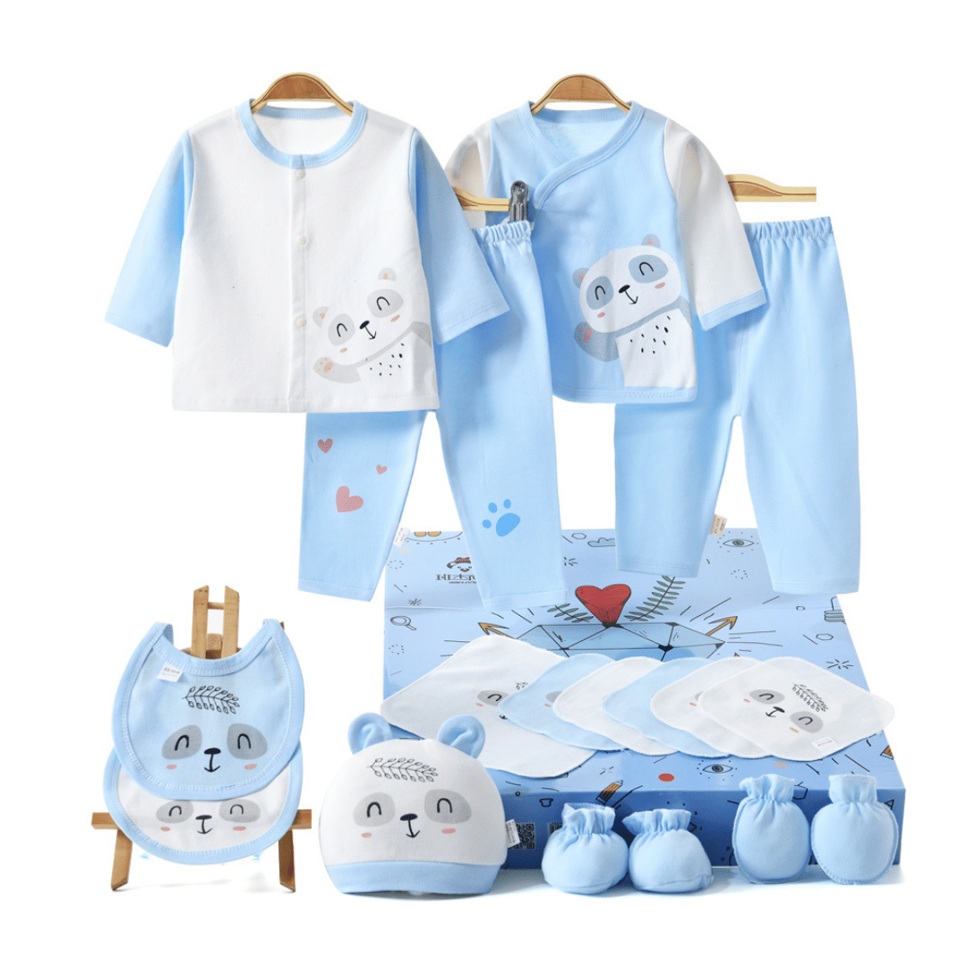 Blessing Bear Newborn Gift Box – Soft Cotton Baby Set