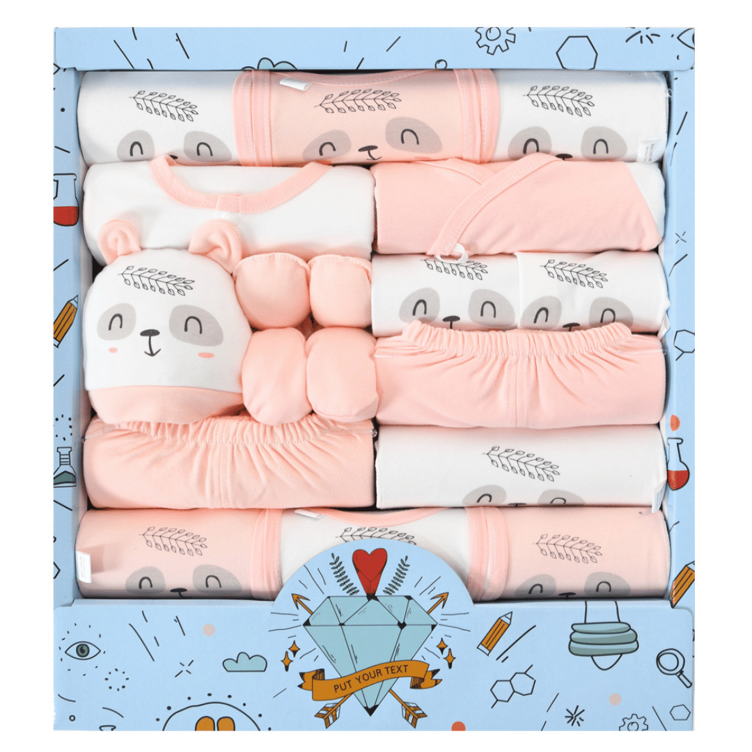 Blessing Bear Newborn Gift Box – Soft Cotton Baby Set