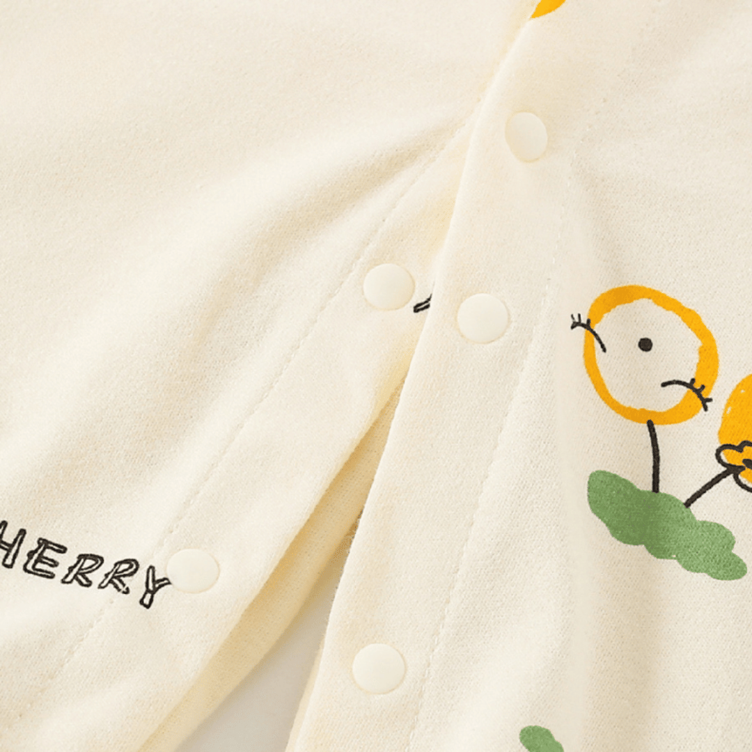 Luxury Cherry Garden Newborn Romper