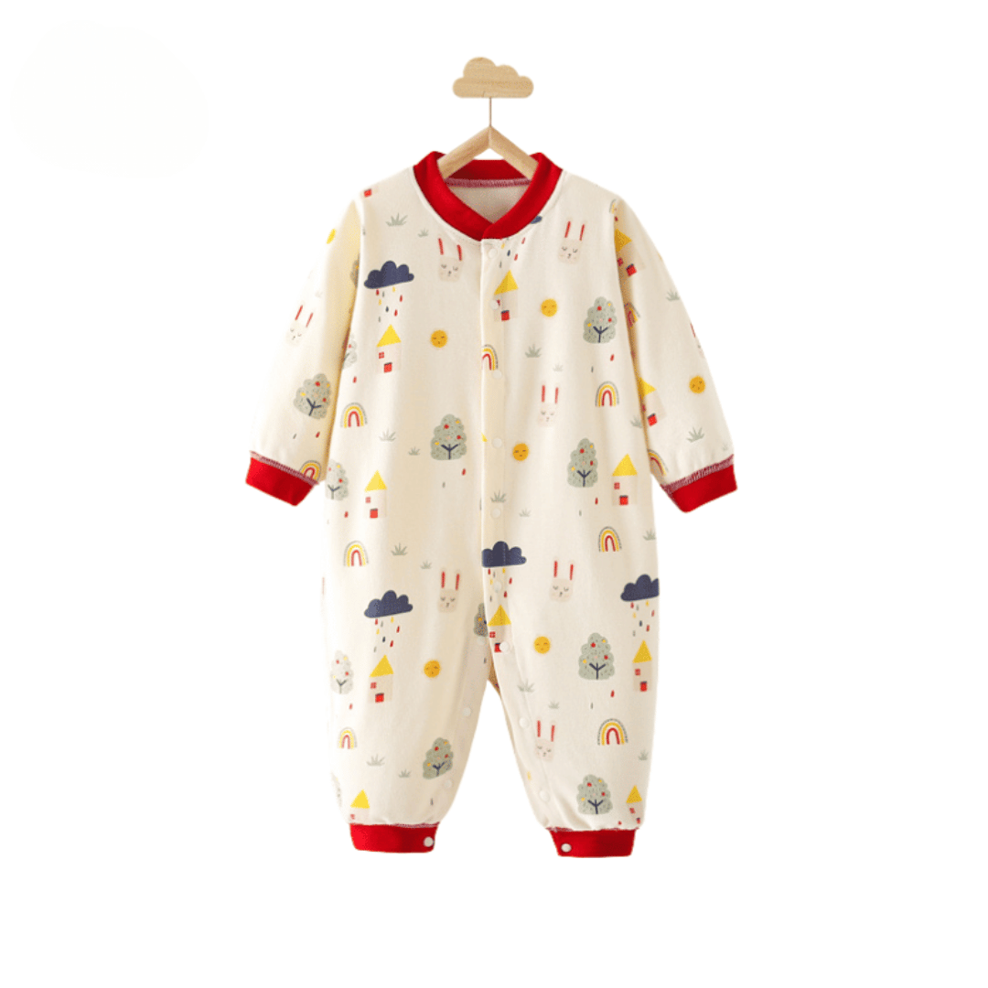 Luxury Rainbow Garden Newborn Romper