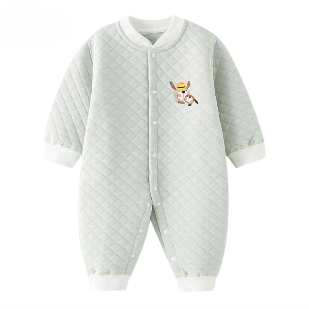 Happy Bear Cotton Winter Romper