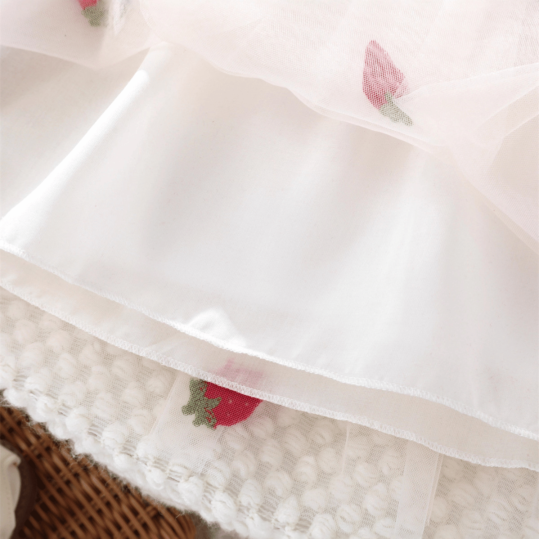 Strawberry Tulle Princess Dress