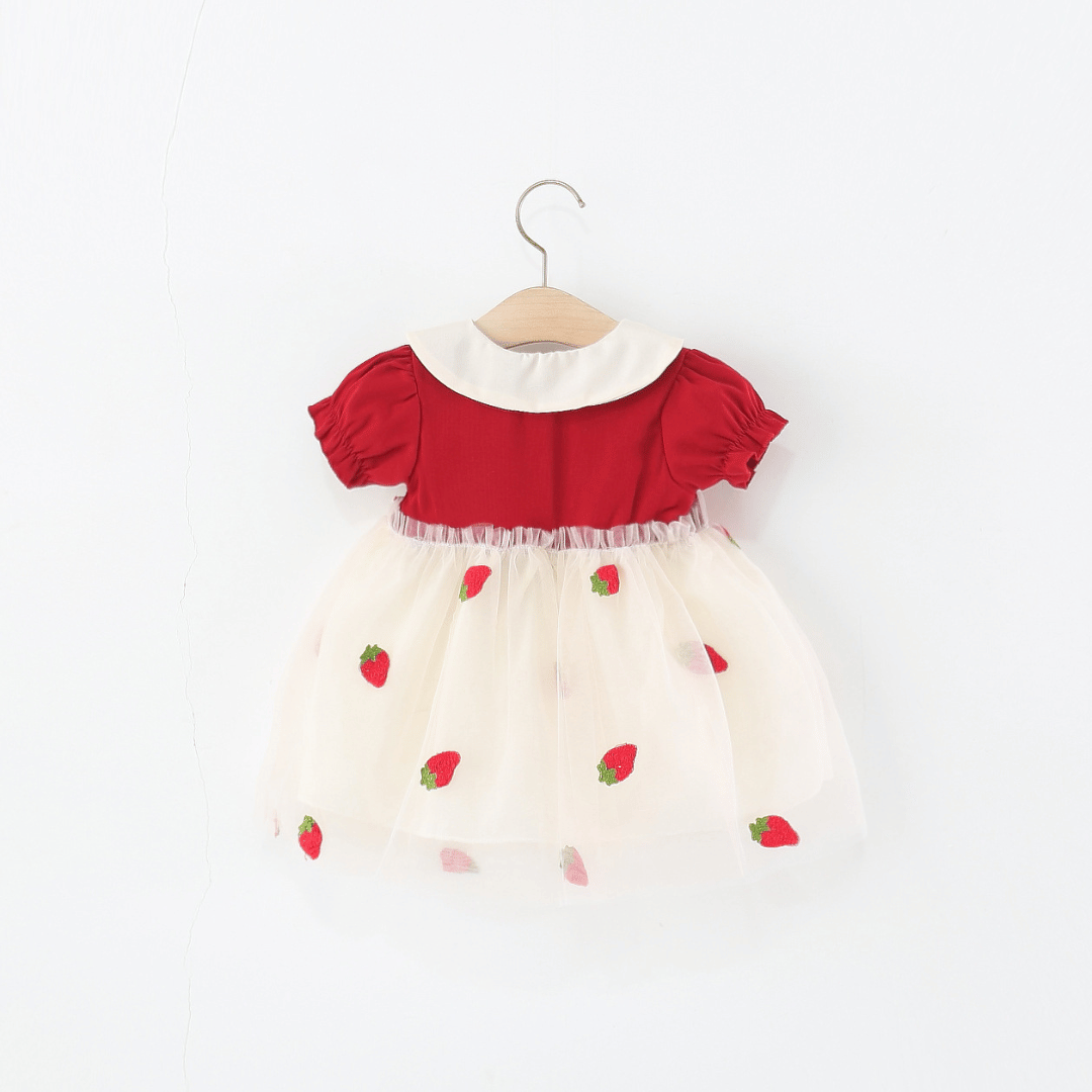 Strawberry Tulle Princess Dress