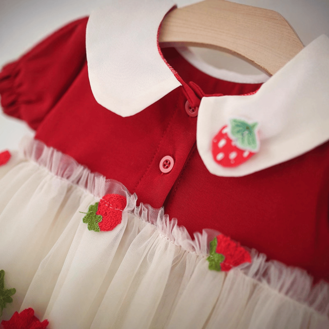 Strawberry Tulle Princess Dress