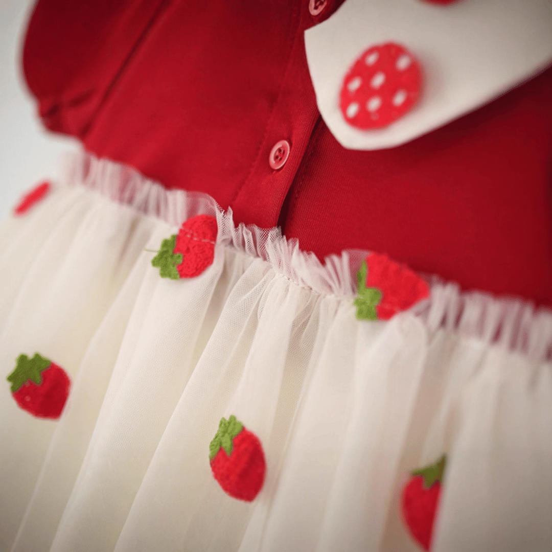 Strawberry Tulle Princess Dress