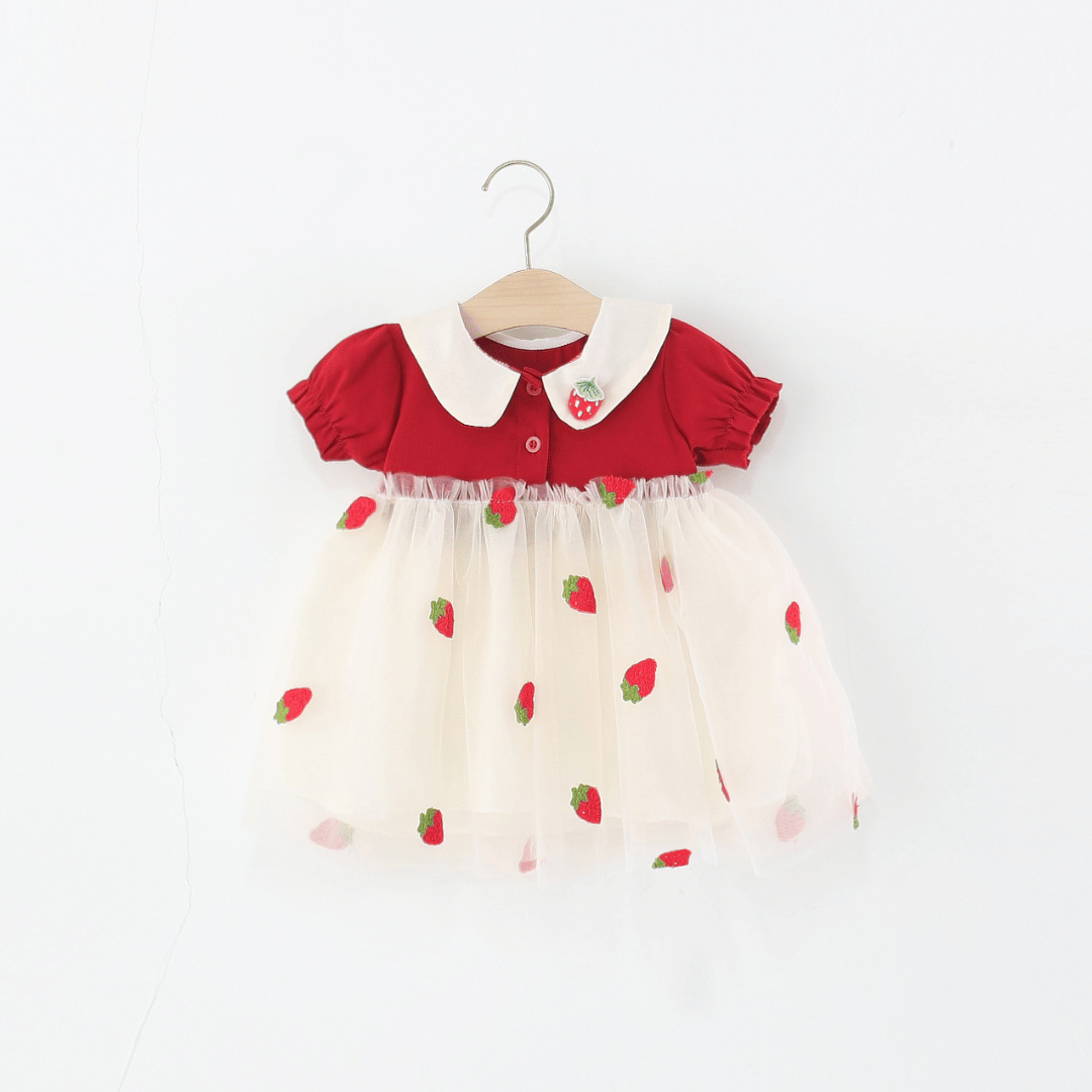Strawberry Tulle Princess Dress