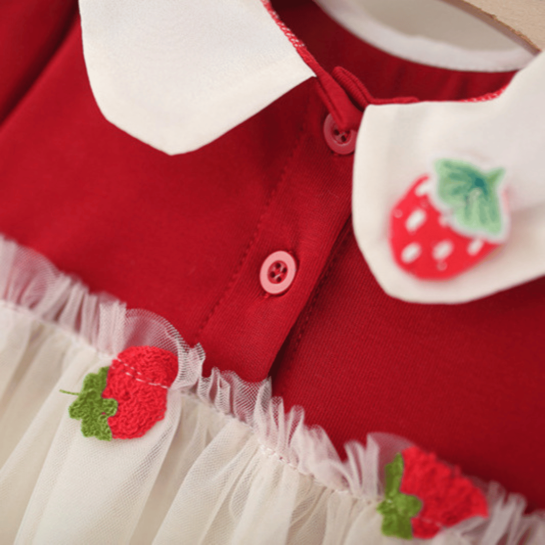 Strawberry Tulle Princess Dress