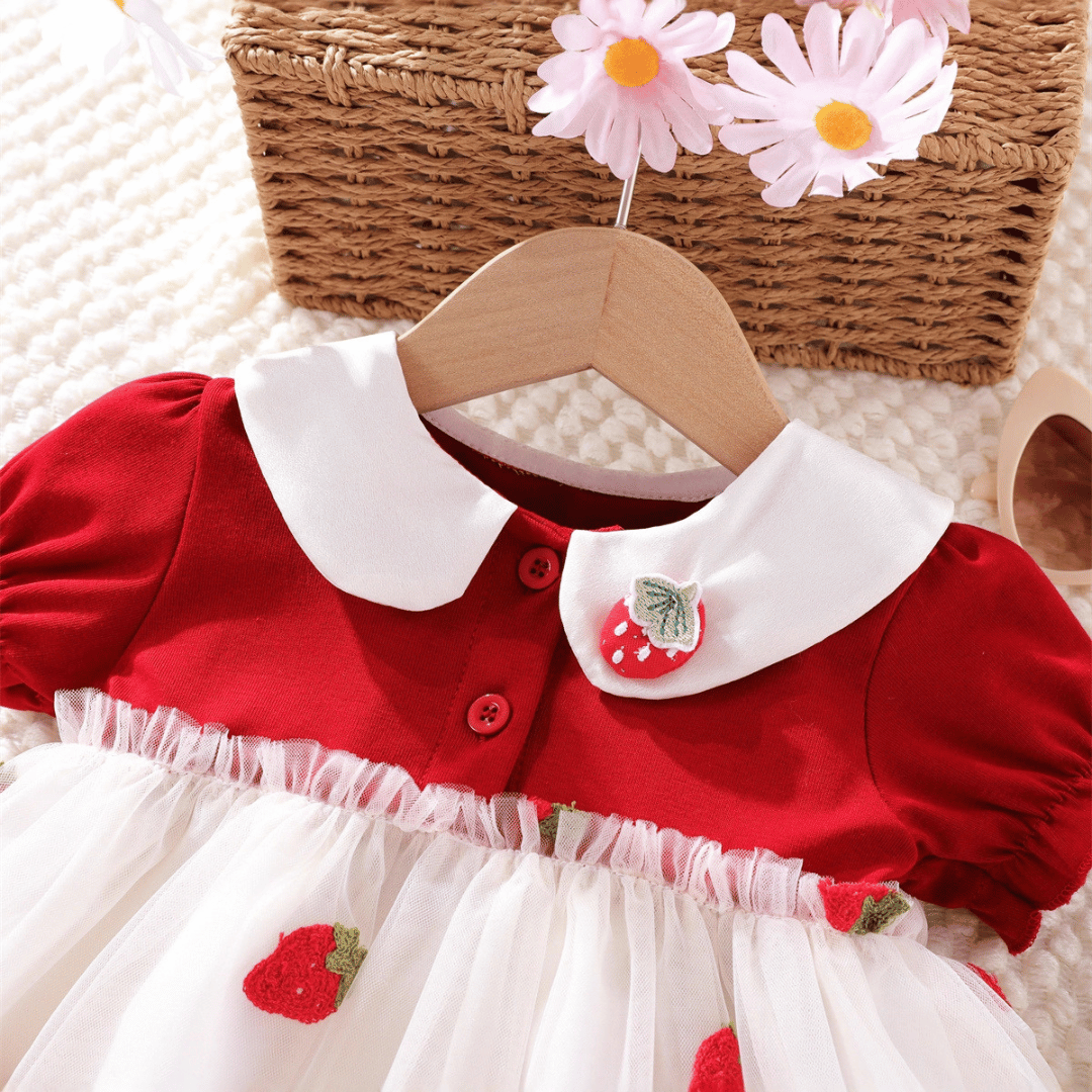 Strawberry Tulle Princess Dress