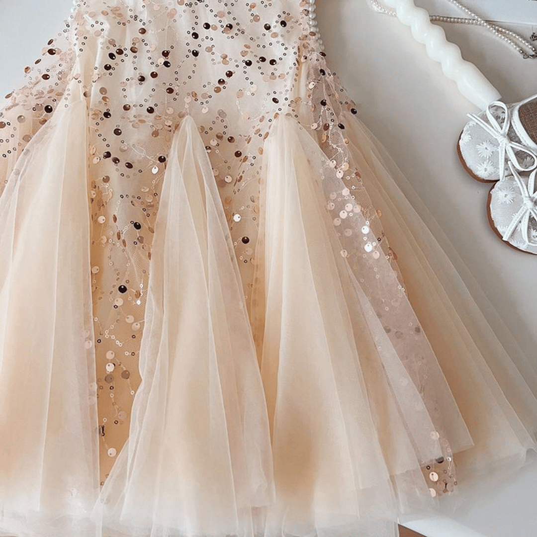 Sequin Tulle Princess Dress