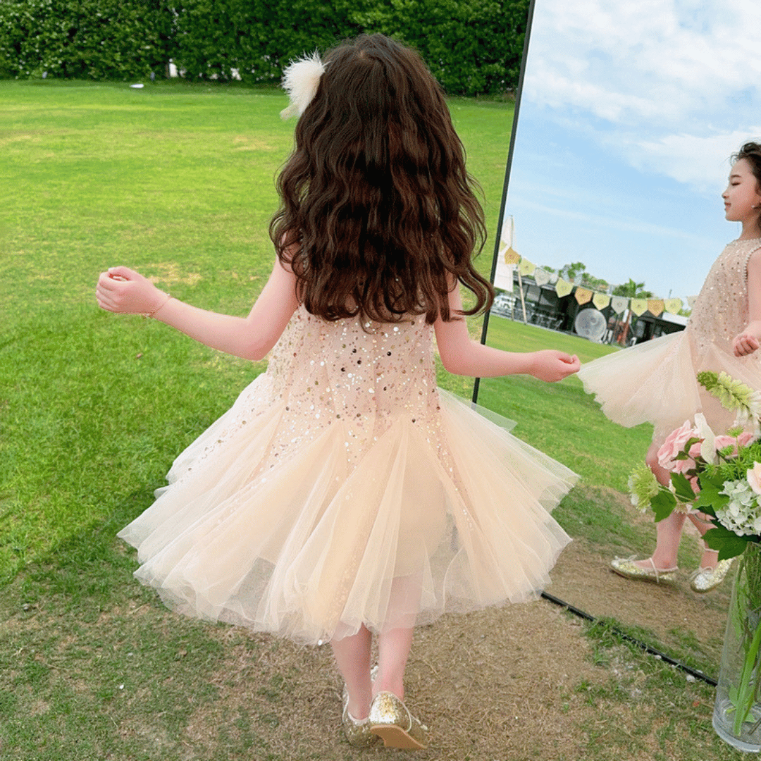 Sequin Tulle Princess Dress