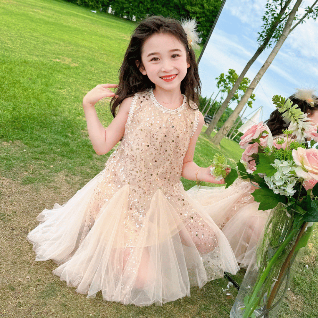 Sequin Tulle Princess Dress