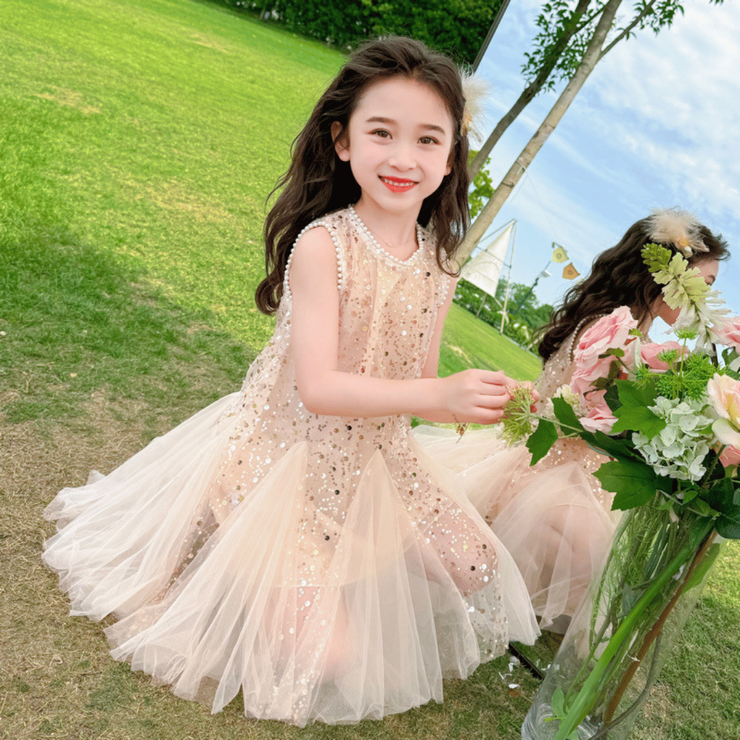 Sequin Tulle Princess Dress