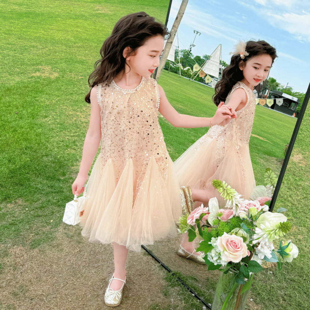 Sequin Tulle Princess Dress